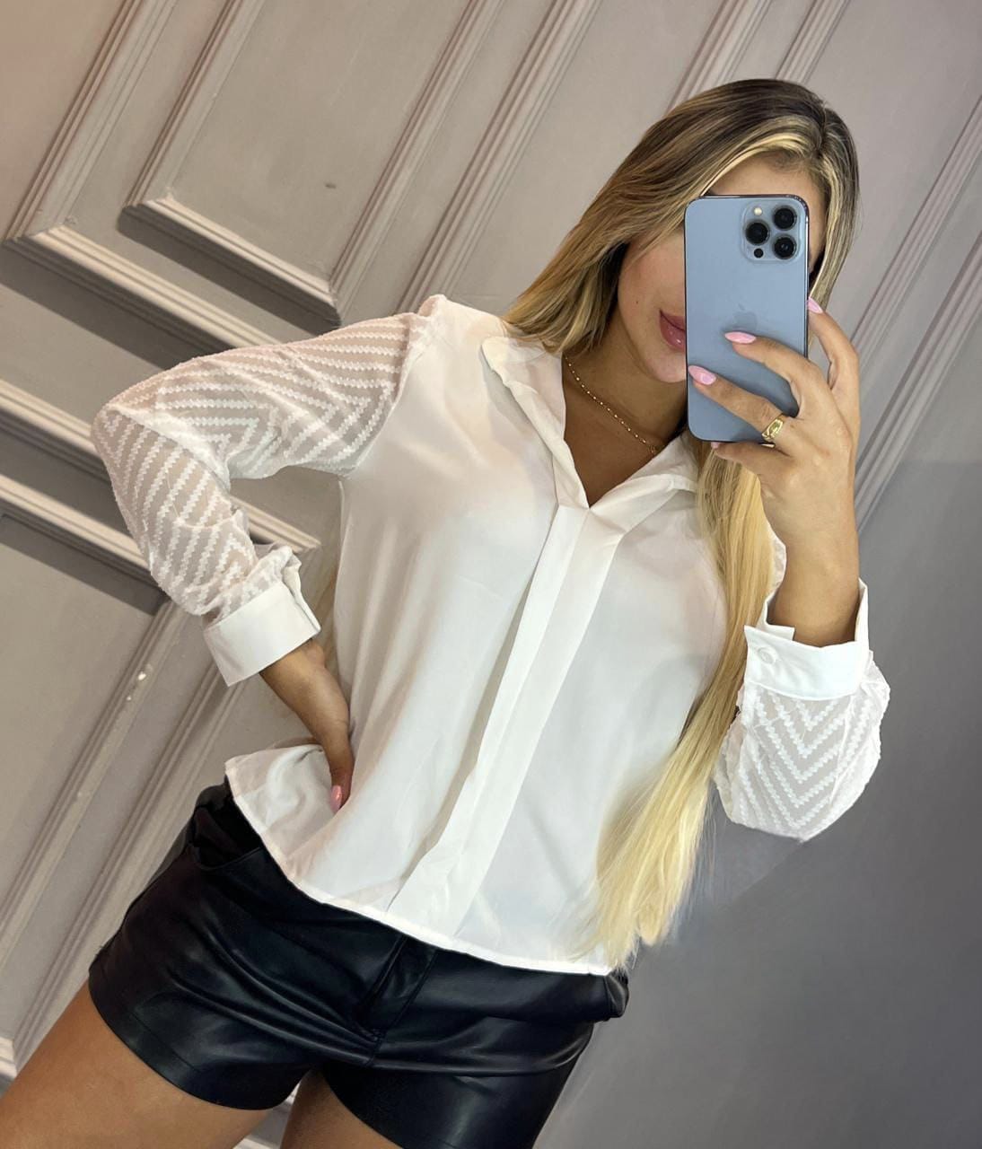 BLUSA LARGA DE SEDA